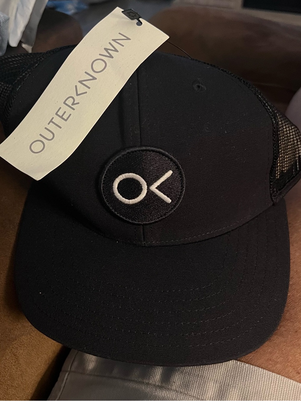 Outerknown Black Logo Trucker Hat - Child's Casual Cap